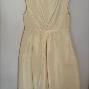 Crewcuts Cream Satin Midi Dress